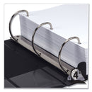 Samsill Earth's Choice Biobased Locking D-Ring Reference Binder, 3 Rings, 4" Capacity, 11 x 8.5, Black