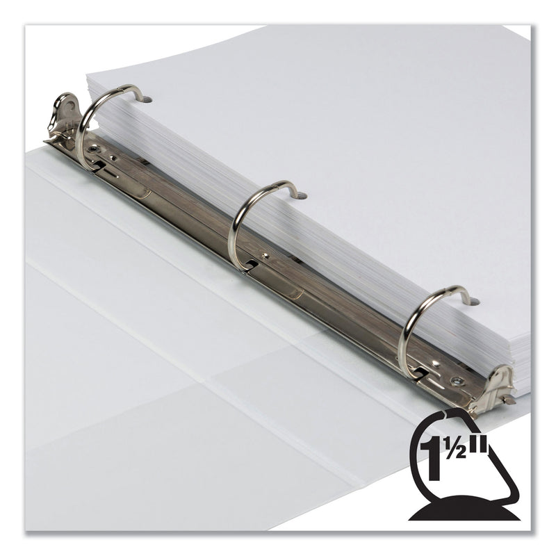 Samsill Earth's Choice Biobased D-Ring View Binder, 3 Rings, 1.5" Capacity, 11 x 8.5, White