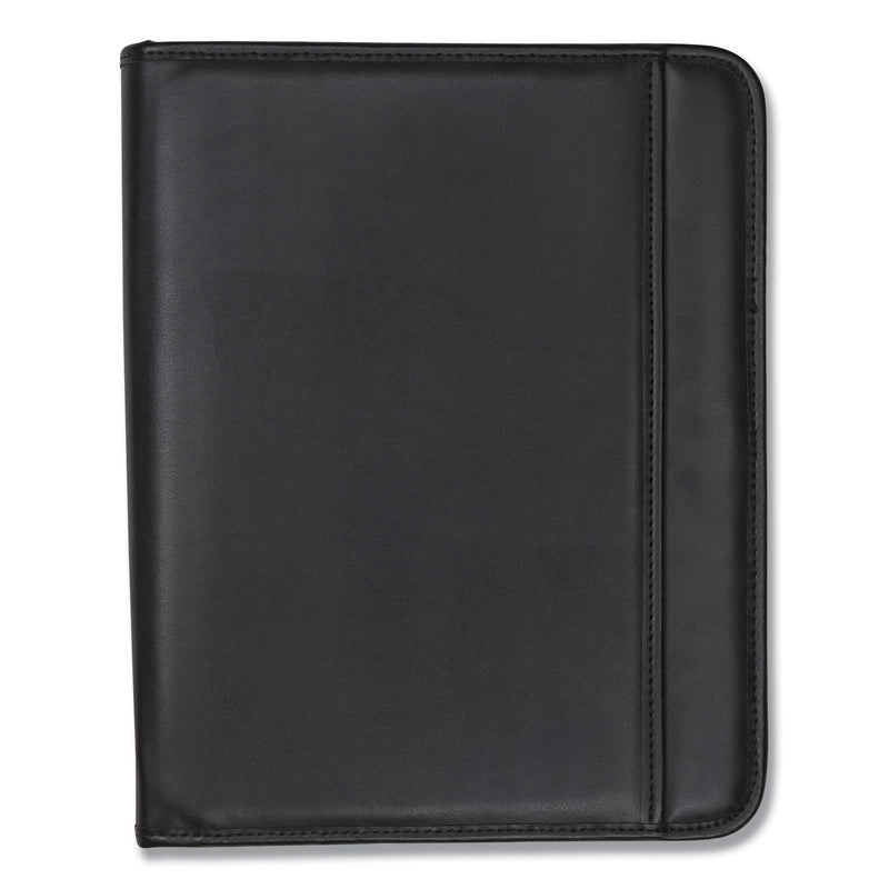 Samsill Professional Zippered Pad Holder, Pockets/Slots, Writing Pad, Black