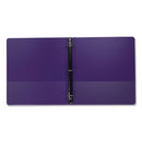 Samsill Earth's Choice Biobased Economy Round Ring View Binders, 3 Rings, 1" Capacity, 11 x 8.5, Purple