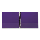 Samsill Earth's Choice Biobased Economy Round Ring View Binders, 3 Rings, 2" Capacity, 11 x 8.5, Purple