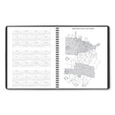 AT-A-GLANCE Monthly Planner, 11 x 9, Black Cover, 15-Month (Jan to Mar): 2023 to 2024