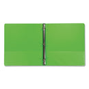 Samsill Earth's Choice Biobased Economy Round Ring View Binders, 3 Rings, 1" Capacity, 11 x 8.5, Lime