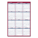 AT-A-GLANCE Erasable Vertical/Horizontal Wall Planner, 32 x 48, White/Blue/Red Sheets, 12-Month (Jan to Dec): 2023