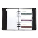 Samsill Regal Leather Business Card Binder, Holds 120 2 x 3.5 Cards, 5.75 x 7.75, Black