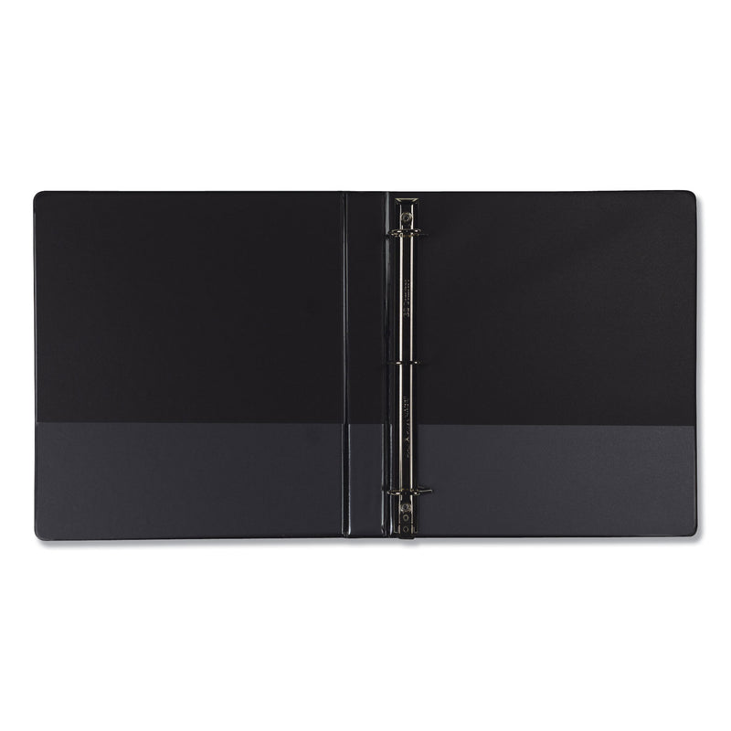 Samsill Earth's Choice Biobased Locking D-Ring Reference Binder, 3 Rings, 1" Capacity, 11 x 8.5, Black