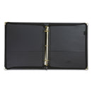 Samsill Classic Collection Zipper Ring Binder, 3 Rings, 1.5" Capacity, 11 x 8.5, Black