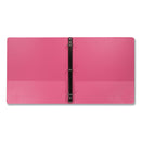 Samsill Earth's Choice Biobased Economy Round Ring View Binders, 3 Rings, 1" Capacity, 11 x 8.5, Berry