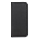 Samsill Professional Vinyl Business Card File, Holds 160 2 x 3.5 Cards, 4.75 x 10.13, Black