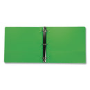 Samsill Earth's Choice Biobased Economy Round Ring View Binders, 3 Rings, 2" Capacity, 11 x 8.5, Lime