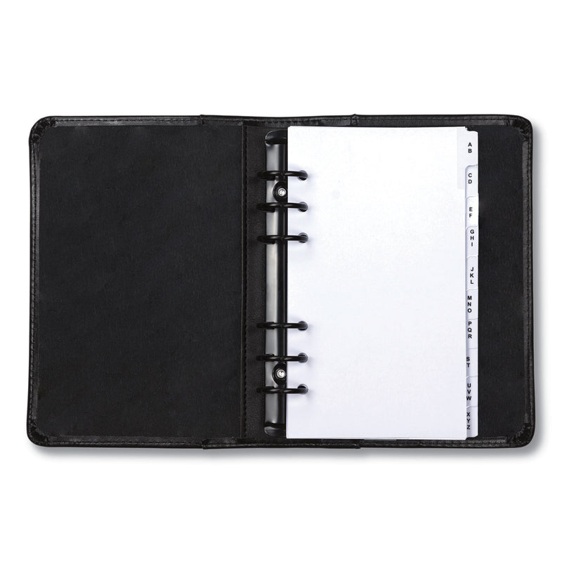 Samsill Regal Leather Business Card Binder, Holds 120 2 x 3.5 Cards, 5.75 x 7.75, Black