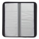 Samsill Professional Vinyl Business Card File, Holds 160 2 x 3.5 Cards, 4.75 x 10.13, Black