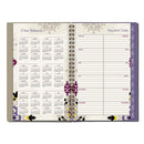 Cambridge Vienna Weekly/Monthly Appointment Book, Vienna Geometric Artwork, 8 x 4.88, Purple/Tan Cover, 12-Month (Jan to Dec): 2022