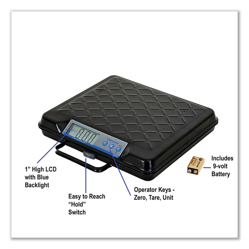 Brecknell Portable Electronic Utility Bench Scale, 100 lb Capacity, 12.5 x 10.95 x 2.2  Platform