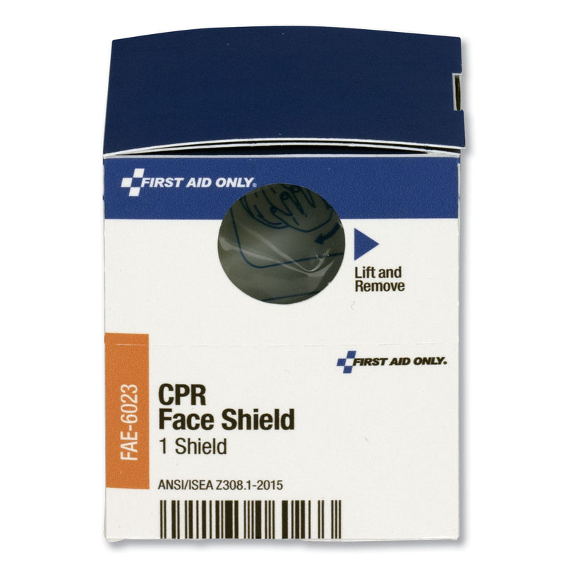 First Aid Only SmartCompliance CPR Face Shield and Breathing Barrier, Plastic, One Size Fits All
