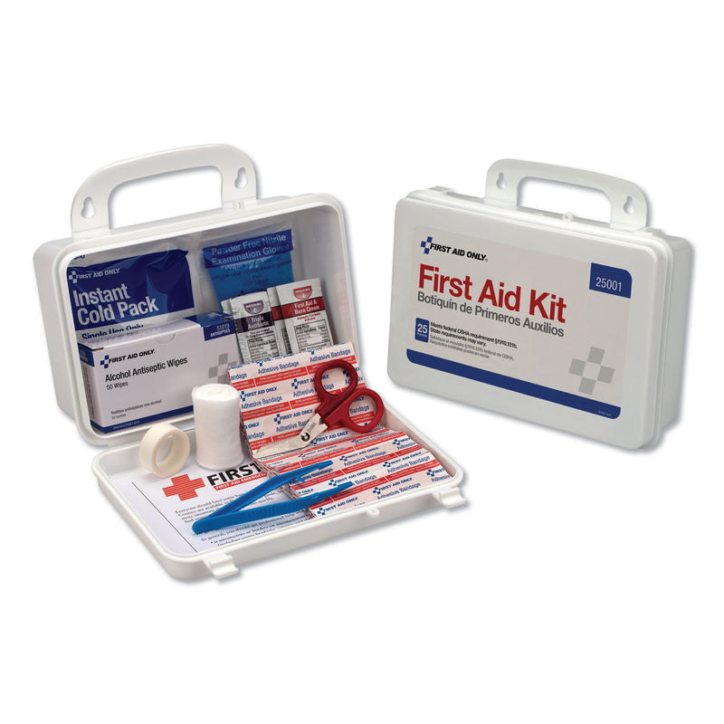 PhysiciansCare First Aid Kit for Use by Up to 25 People, 113 Pieces, Plastic Case