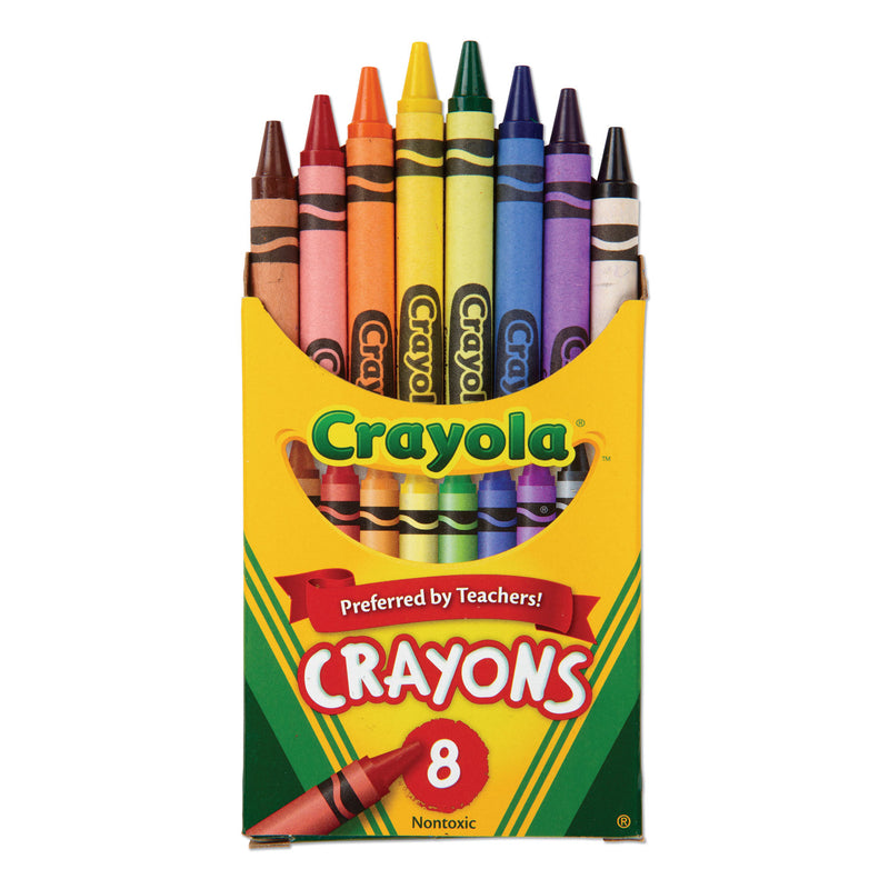 Crayola Classic Color Crayons, Peggable Retail Pack, Peggable Retail Pack, 8 Colors/Pack
