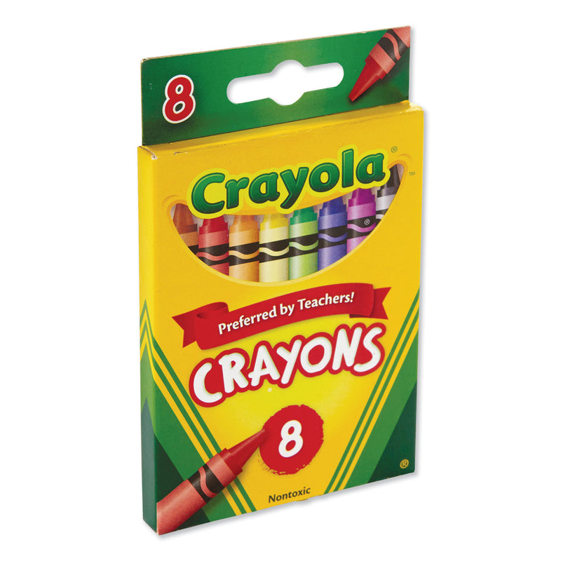 Crayola Classic Color Crayons, Peggable Retail Pack, Peggable Retail Pack, 8 Colors/Pack