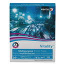 xerox Vitality Multipurpose Print Paper, 92 Bright, 20 lb Bond Weight, 8.5 x 11, White, 500/Ream