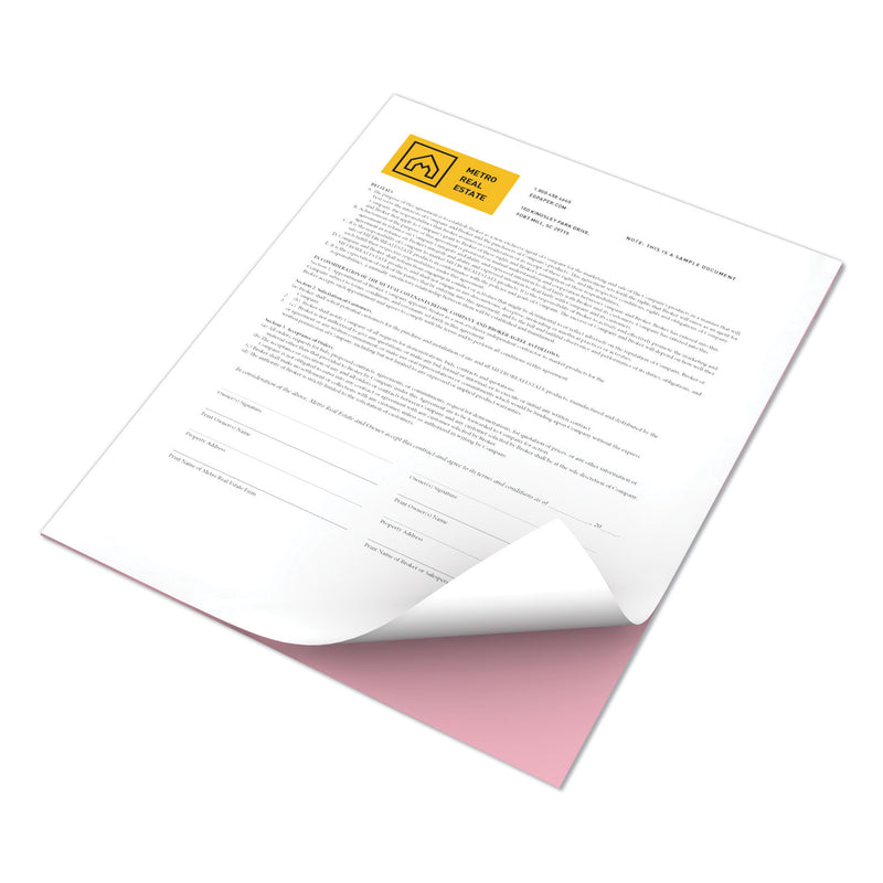 xerox Revolution Digital Carbonless Paper, 2-Part, 8.5 x 11, Pink/White, 5,000/Carton