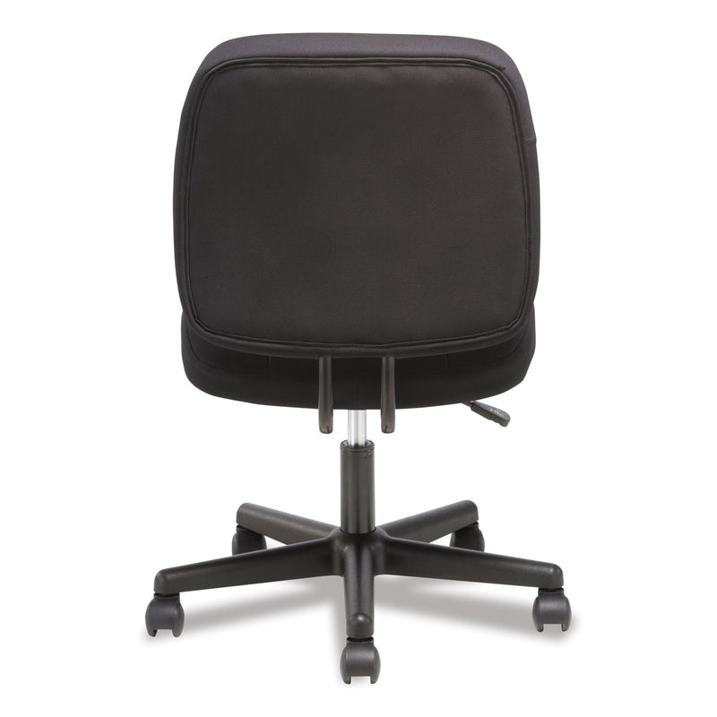 Sadie 4-Oh-One Mid-Back Armless Task Chair, Supports Up to 250 lb, 15.94" to 20.67" Seat Height, Black