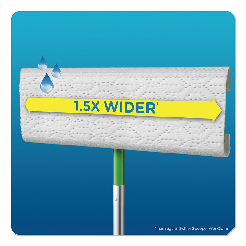 Swiffer Max/XL Wet Refill Cloths, 16.5 x 9, White, 12/Tub, 6 Tubs/Carton