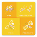 Swiffer Heavy Duty Dusters with Super Extender Handle, 6 ft Handle, 1 Handle/4 Dusters, 4/Carton