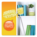 Swiffer Heavy Duty Dusters with Super Extender Handle, 6 ft Handle, 1 Handle/4 Dusters, 4/Carton