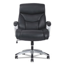Sadie 3-Forty-One Big and Tall Chair, Supports Up to 400 lb, 19" to 22" Seat Height, Black Seat/Back, Chrome Base