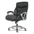 Sadie 3-Forty-One Big and Tall Chair, Supports Up to 400 lb, 19" to 22" Seat Height, Black Seat/Back, Chrome Base