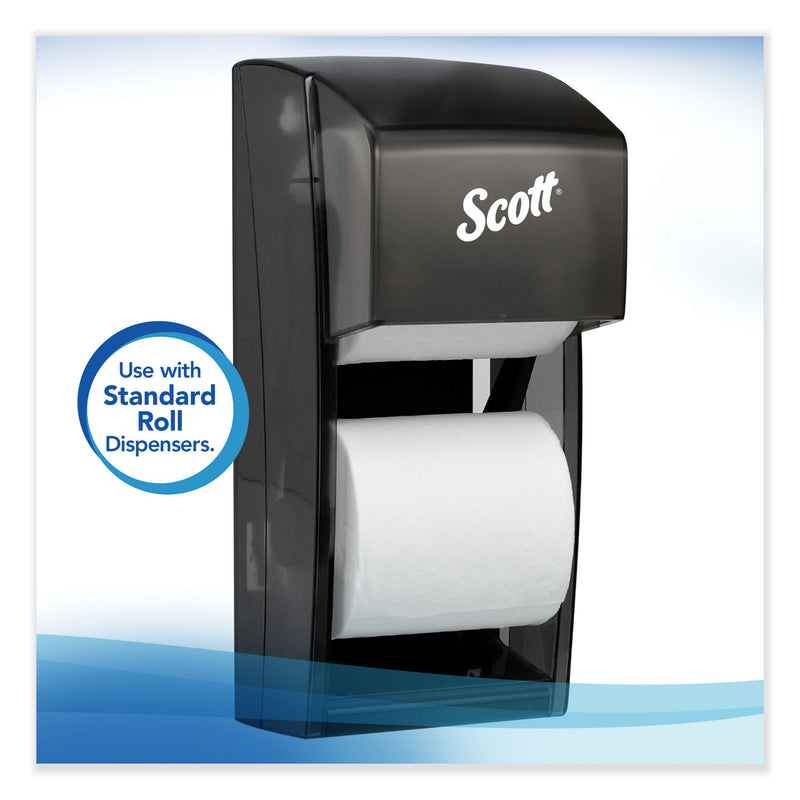Scott Essential Standard Roll Bathroom Tissue for Business, Septic Safe, 2-Ply, White, 550 Sheets/Roll