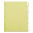 Universal Insertable Tab Index, 5-Tab, 11 x 8.5, Buff, Clear Tabs, 24 Sets