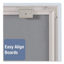 Quartet Matrix Magnetic Boards, Painted Steel, 34 x 23, White, Aluminum Frame