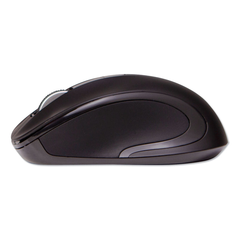 Innovera Mid-Size Wireless Optical Mouse with Micro USB, 2.4 GHz Frequency/26 ft Wireless Range, Right Hand Use, Black