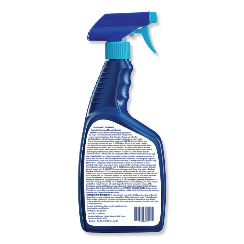 Microban 24-Hour Disinfectant Bathroom Cleaner, Citrus, 32 oz Spray Bottle