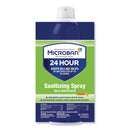 Microban 24-Hour Disinfectant Sanitizing Spray, Citrus, 15 oz Aerosol Spray, 6/Carton