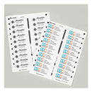 Avery The Mighty Badge Name Badge Inserts, 1 x 3, Clear, Inkjet, 20/Sheet, 5 Sheets/Pack