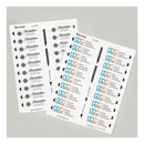 Avery The Mighty Badge Name Badge Inserts, 1 x 3, Clear, Laser, 20/Sheet, 5 Sheets/Pack