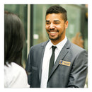 Avery The Mighty Badge Name Badge Holder Kit, Horizontal, 3 x 1, Laser, Gold, 10 Holders/ 80 Inserts