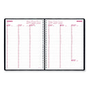 Brownline Essential Collection Weekly Appointment Book in Columnar Format, 11 x 8.5, Black Cover, 12-Month (Jan to Dec): 2023