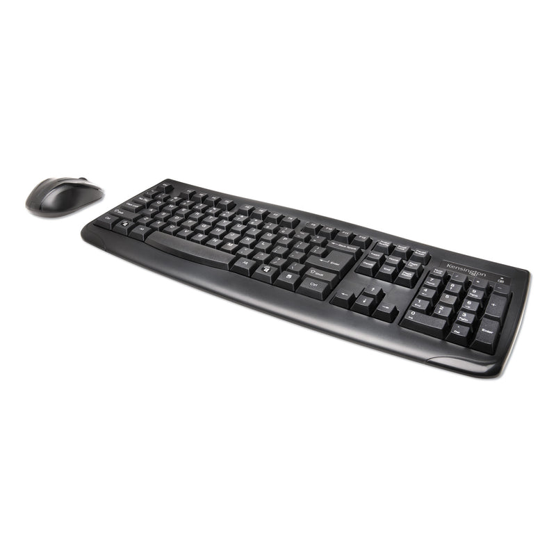 Kensington Keyboard for Life Wireless Desktop Set, 2.4 GHz Frequency/30 ft Wireless Range, Black