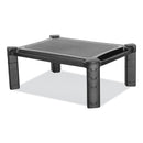 Innovera Large Monitor Stand with Cable Management, 12.99" x 17.1" x 6.6", Black, Supports 22 lbs