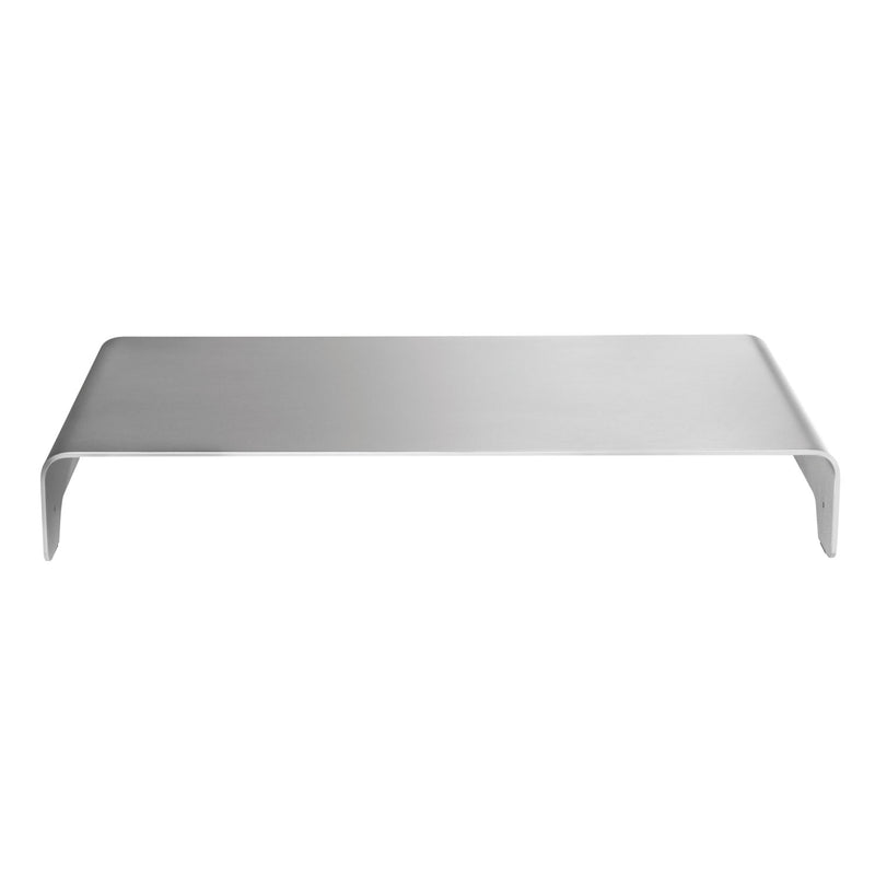 Innovera Slim Aluminum Monitor Riser, 15.75" x 8.25" x 2.5", Silver, Supports 22 lbs