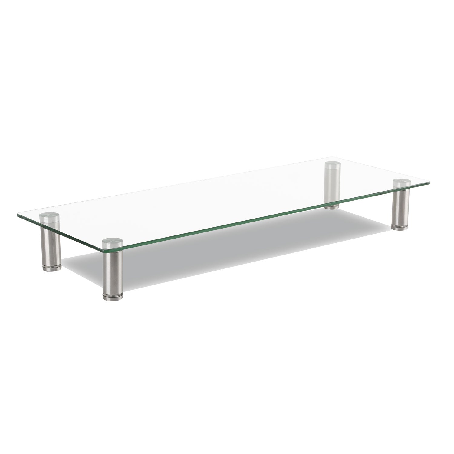 Adjustable Tempered Glass Monitor Riser, 22.75