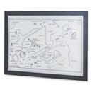 Durable DURAFRAME Magnetic Sign Holder, 5.5 x 8.5, Black Frame, 2/Pack