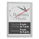 Durable DURAFRAME SUN Sign Holder, 11 x 17, Silver Frame, 2/Pack