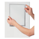 Durable DURAFRAME SUN Sign Holder, 8.5 x 11, Silver Frame, 2/Pack