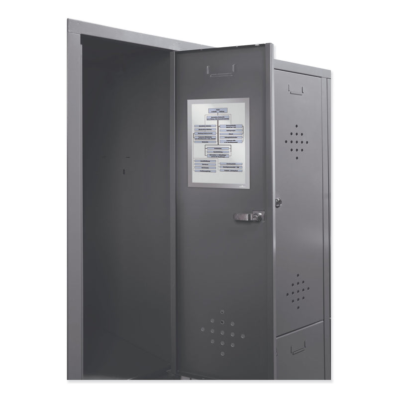 Durable DURAFRAME Magnetic Sign Holder, 5.5 x 8.5, Silver Frame, 2/Pack