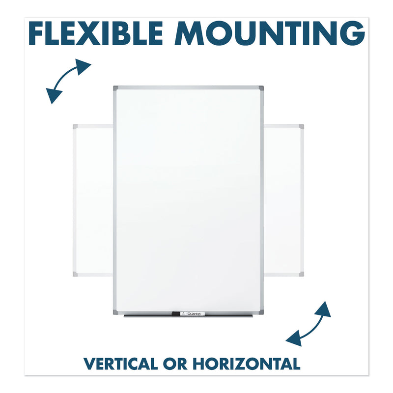 Mead Dry-Erase Board, Melamine Surface, 72 x 48, Silver Aluminum Frame