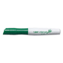 BIC Intensity Low Odor Chisel Tip Dry Erase Marker, Broad Chisel Tip, Green, Dozen